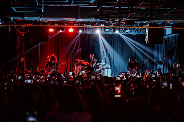 band performing on stage