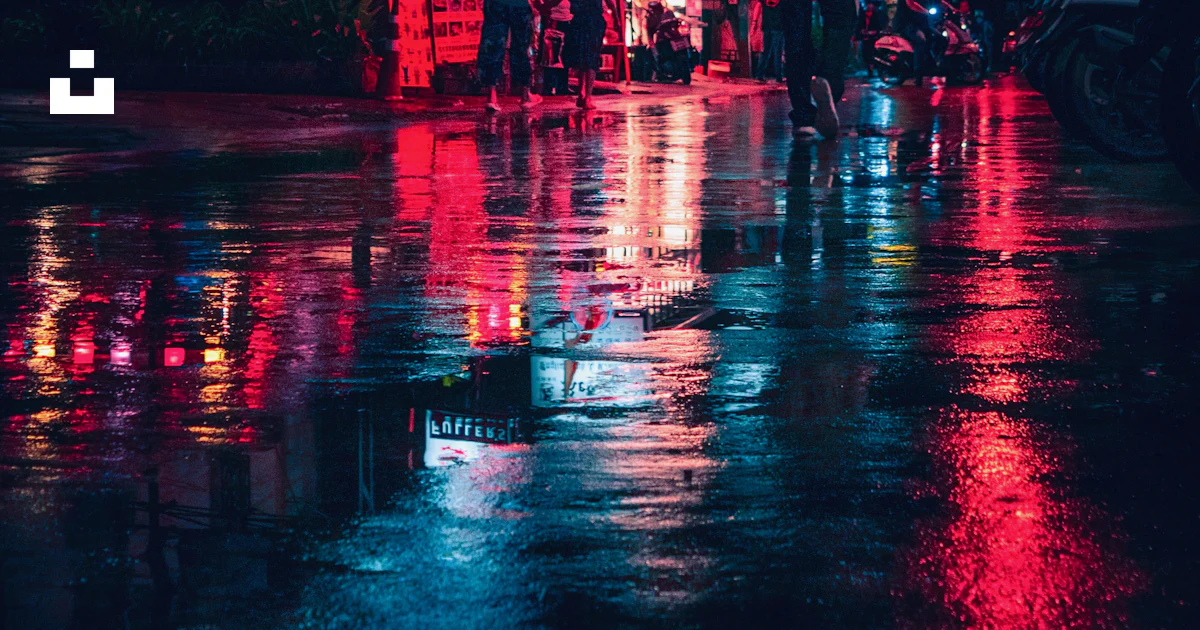 People walking on busy street during night time photo – Free Light ...