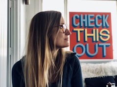 woman wearing eyeglasses