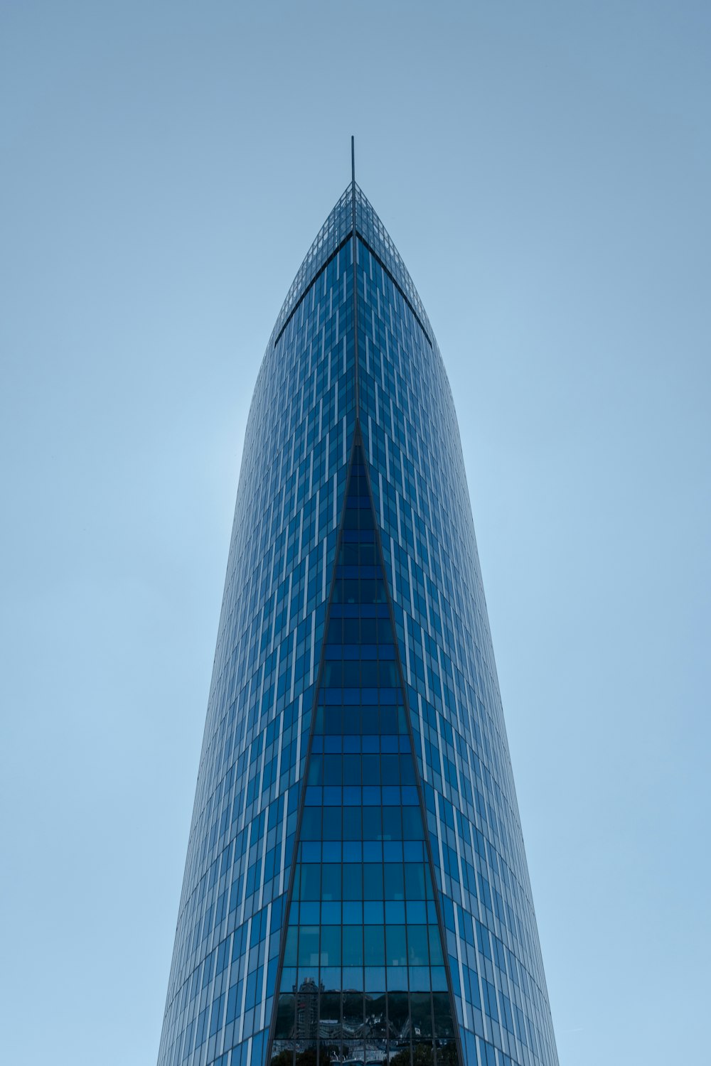 blue glass building