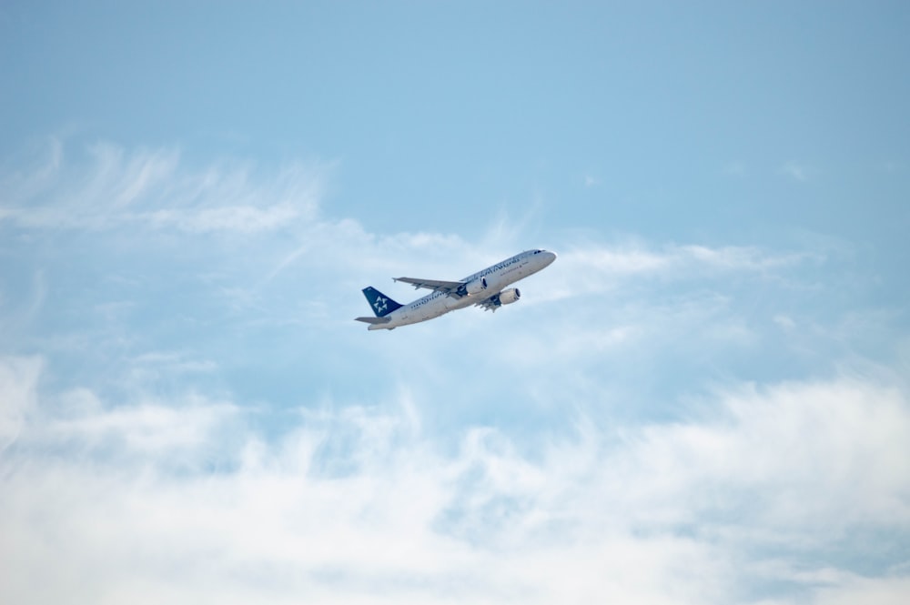 Avión de pasajeros en vuelo