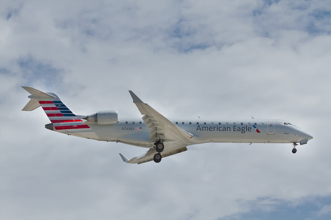 white American Eagle airplane, American Eagle gets you there