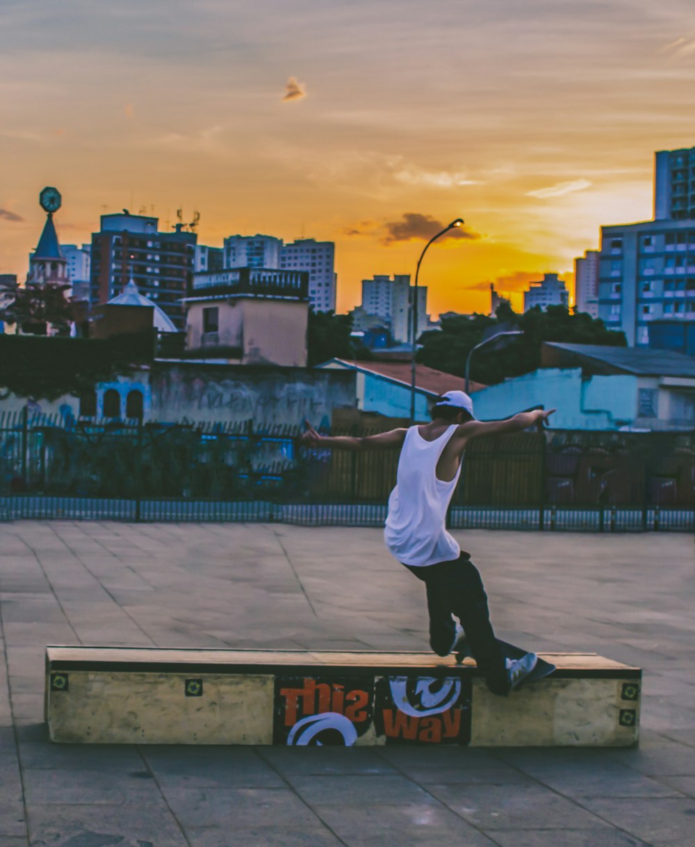 man doing tricks on skateboard