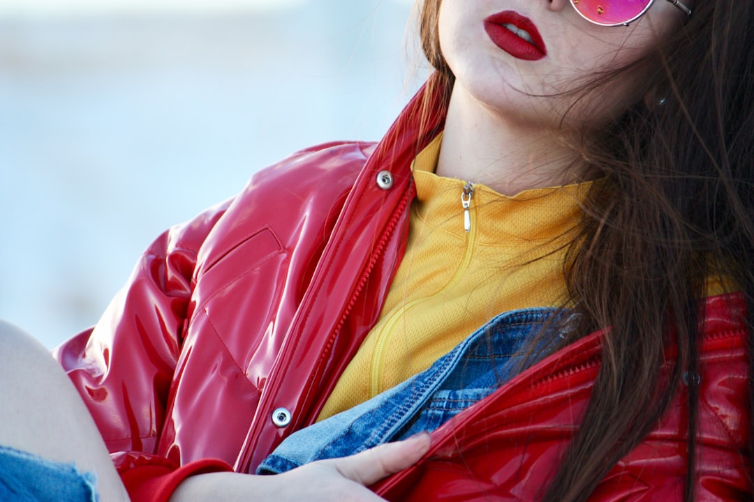 person in blue denim jacket