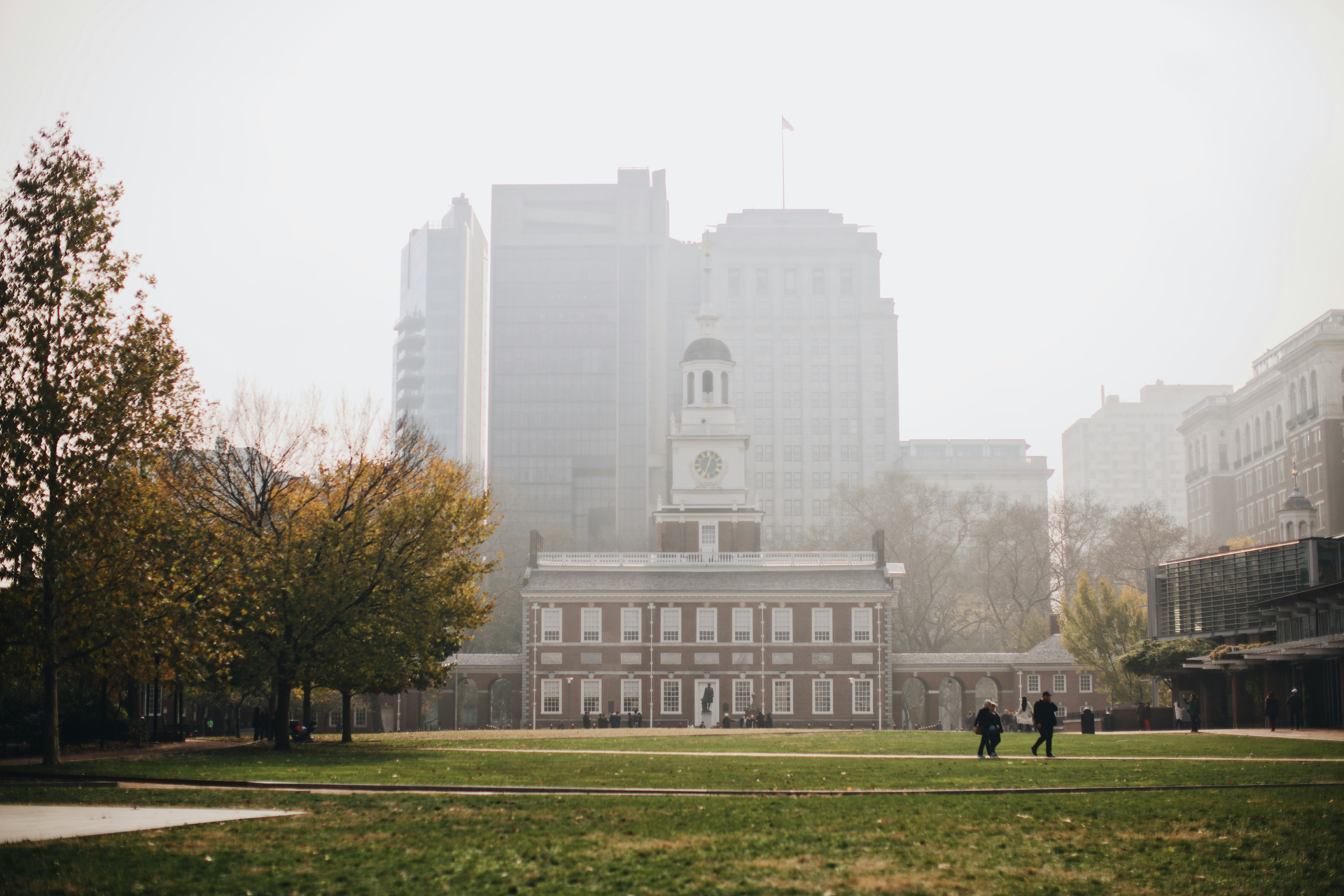 Independence National Historical Park in Philadelphia. Historic Landmark in city.