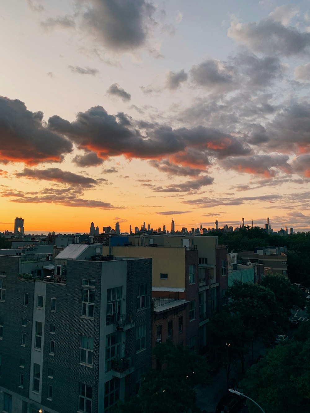 buildings during golden hour