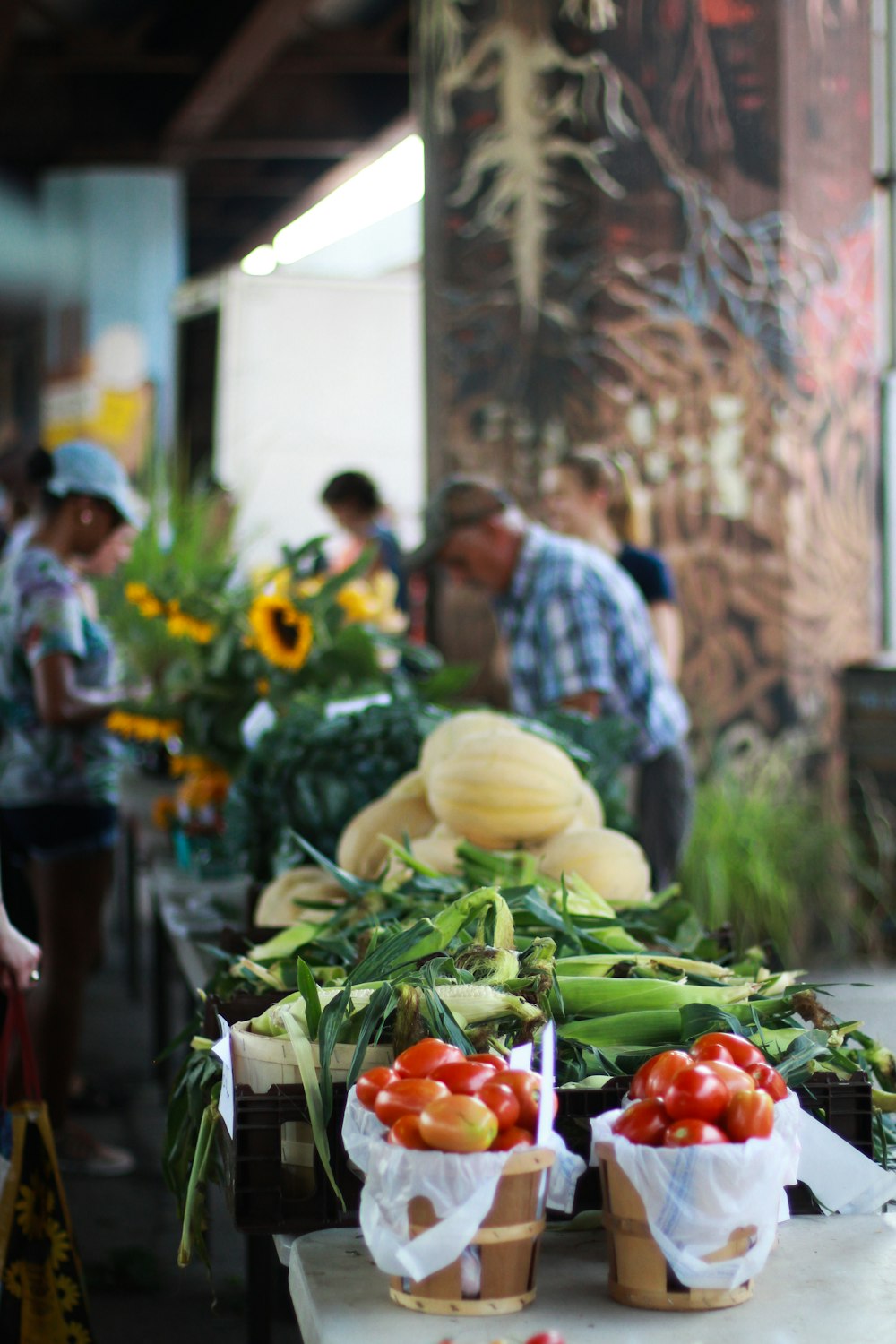 vegetable stand during day