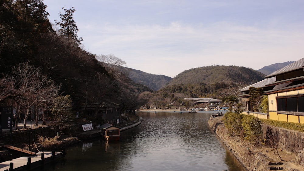 body of water with buildings nearby