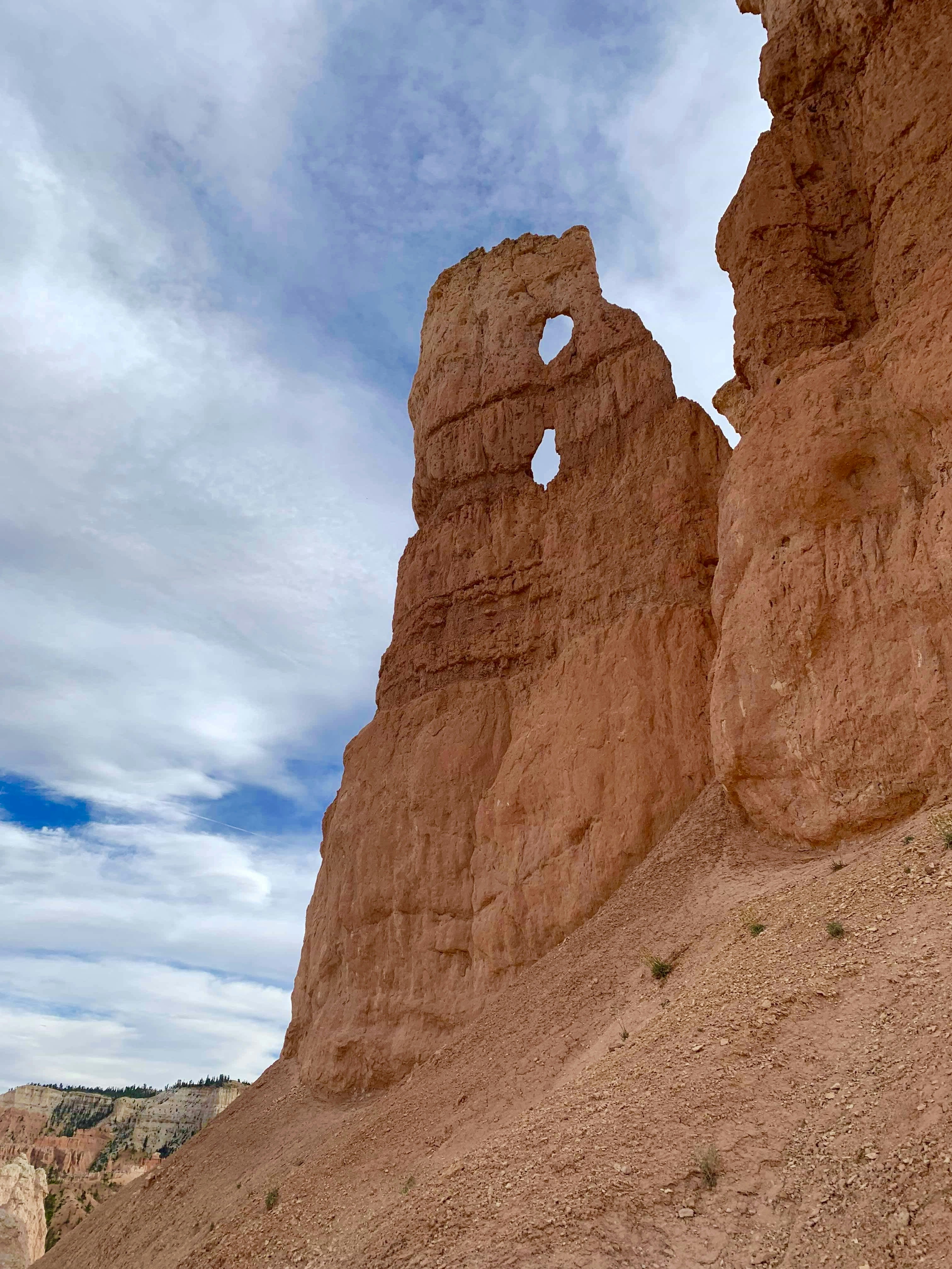 Braune Felsformation