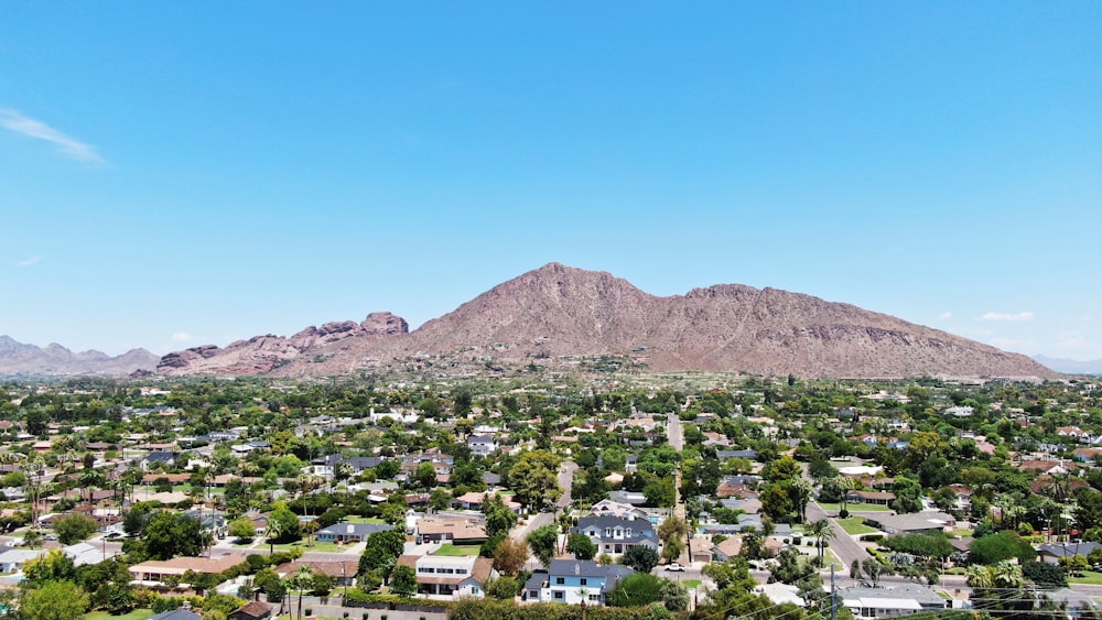 aerial photo of city