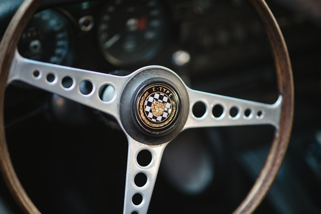grey steering wheel
