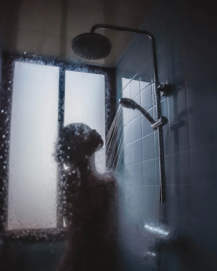 Rainfall walk-in shower