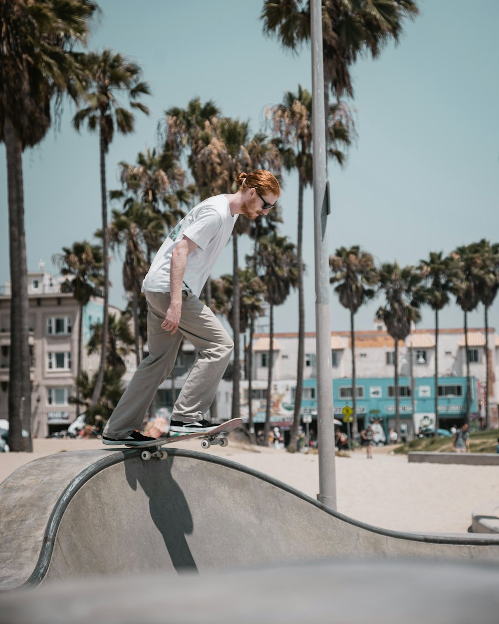 man playing skateboard