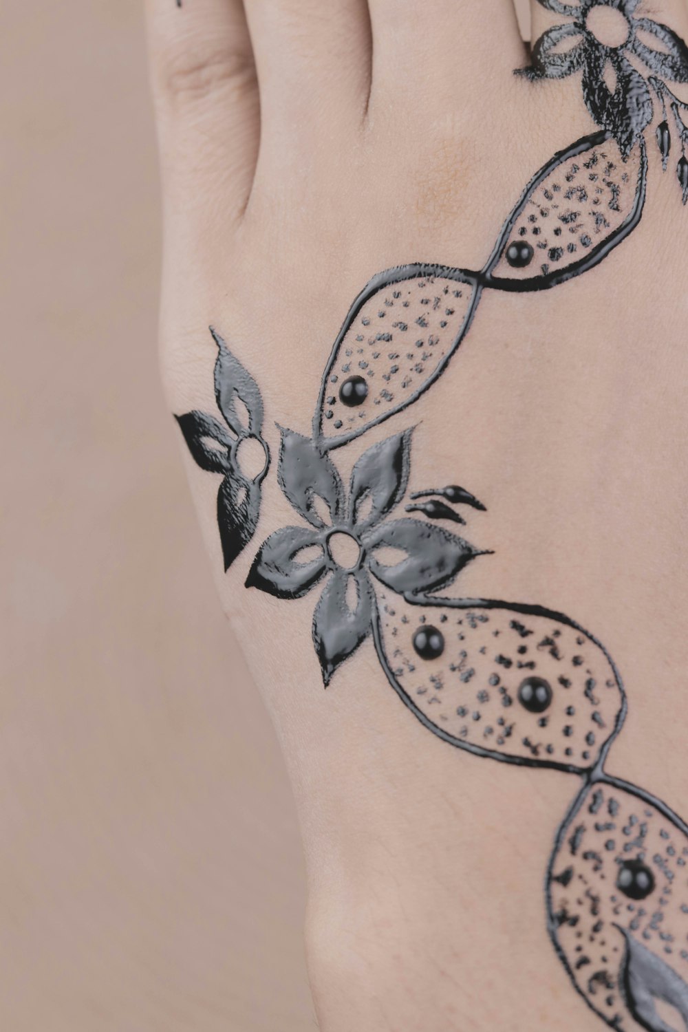 skin with tattoo