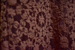 Close-up of luxurious lace lingerie with intricate floral patterns.