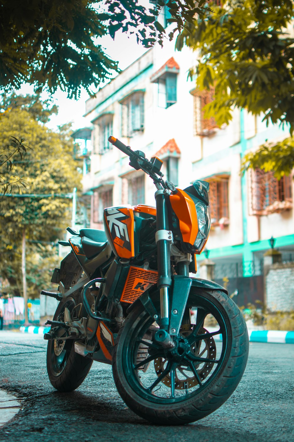 parked motorcycle