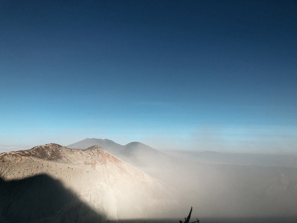 desert under blue sky