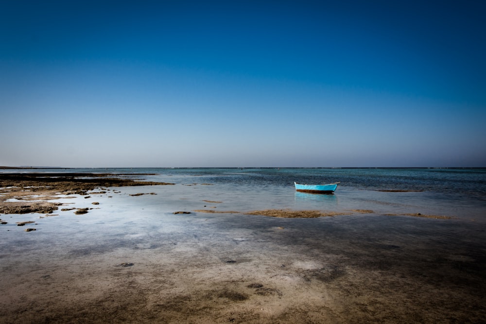 boat floating on sea