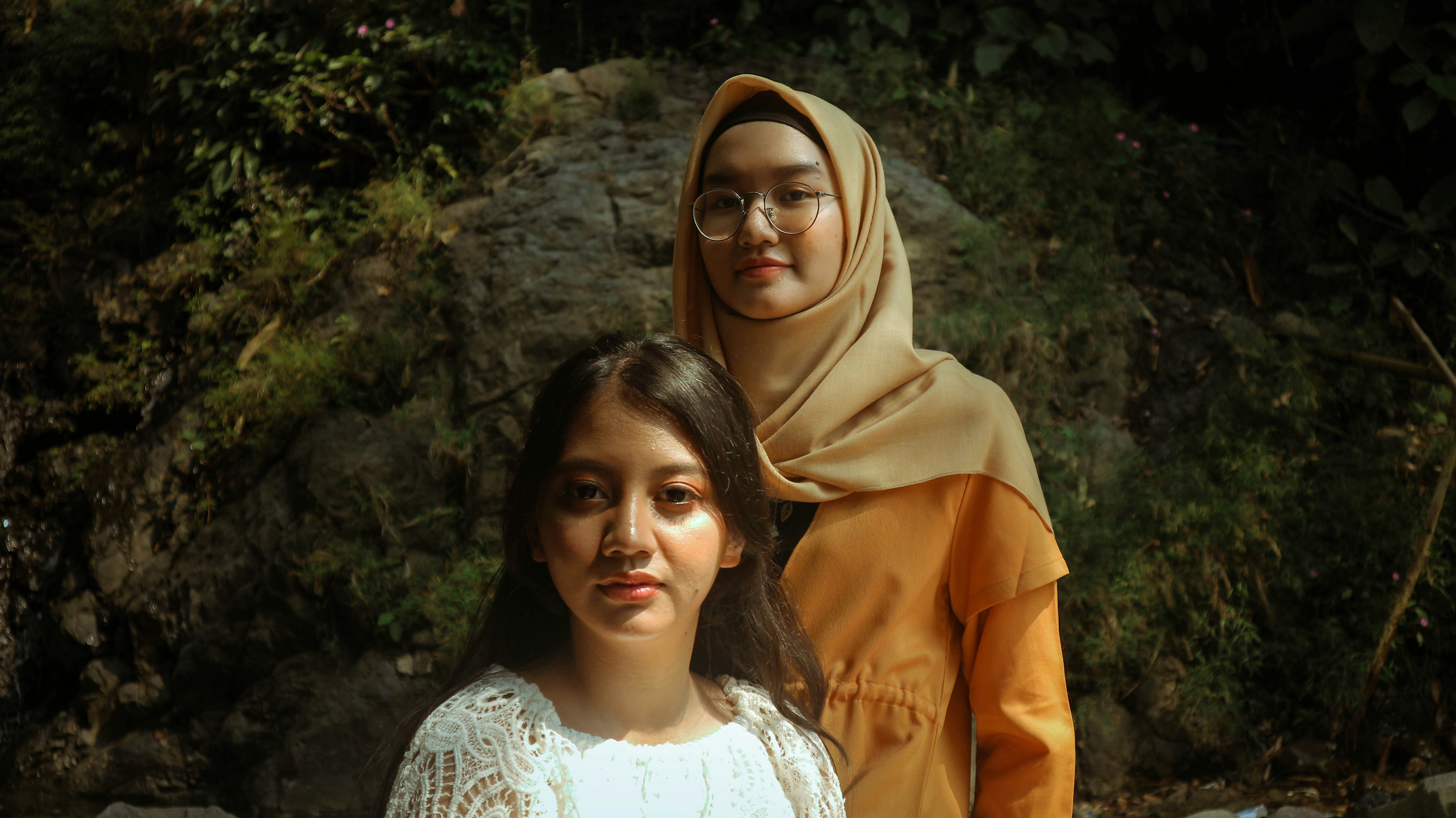 two women near each other