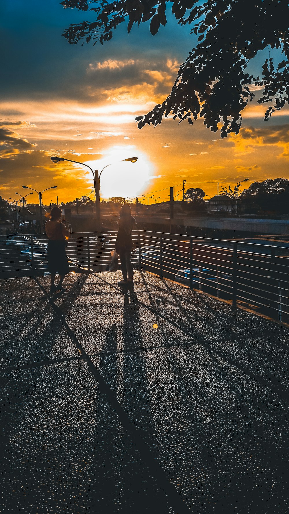 two persons near ledge