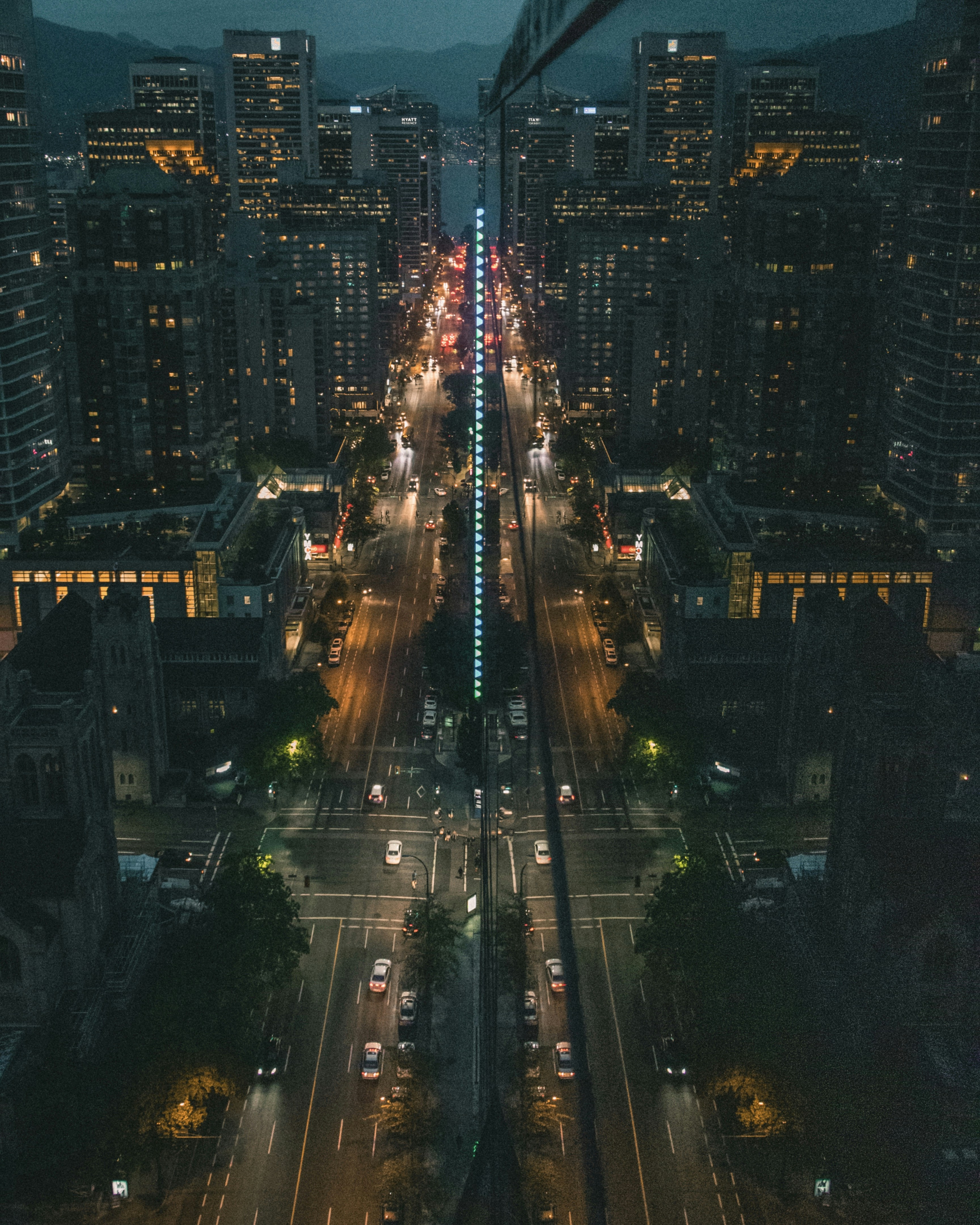 aerial photography of buildings