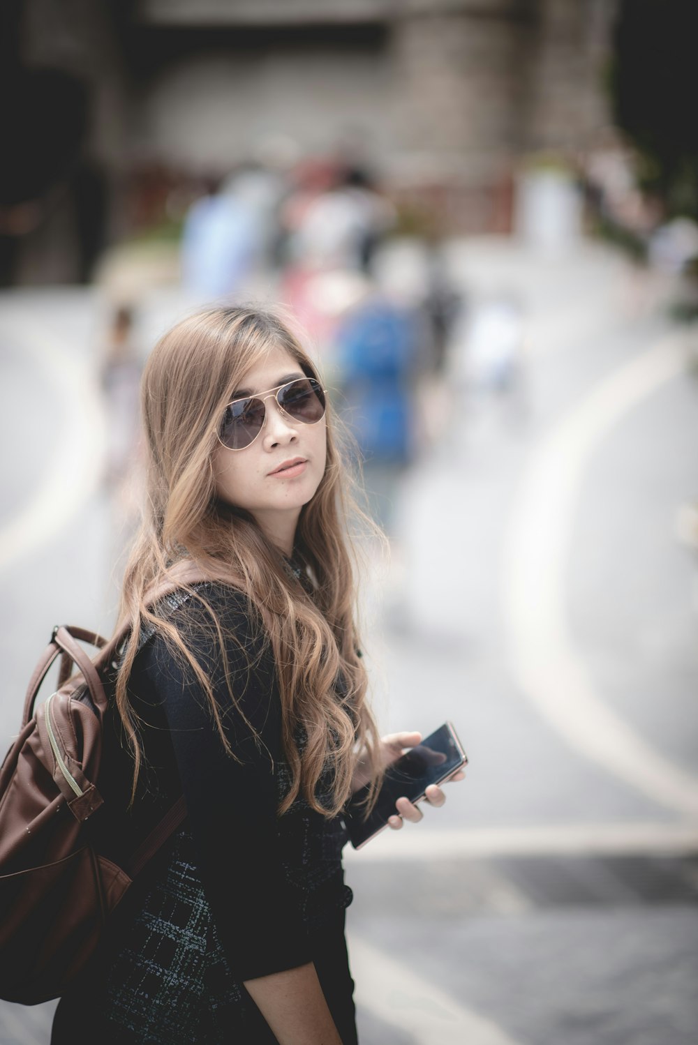 woman wearing sunglasses