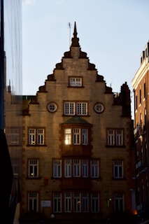 Historic building in Lyon with newly restored masonry blending seamlessly with original facade.