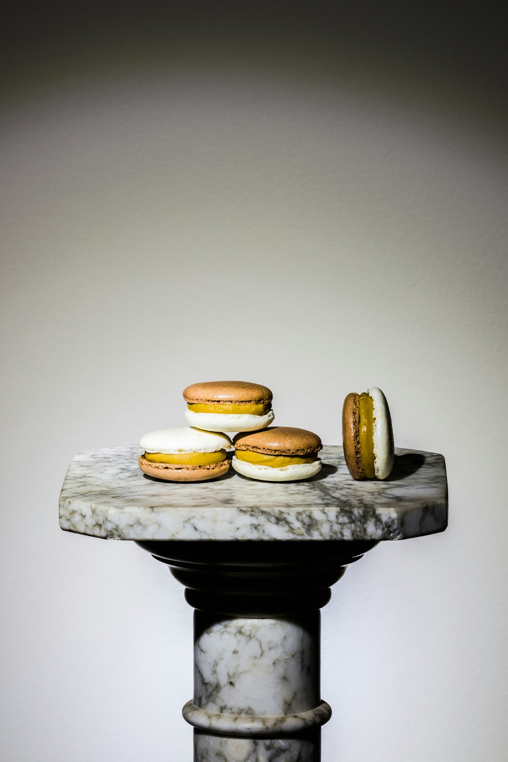 four French macaroons