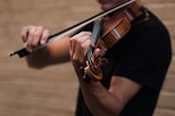 man playing violin