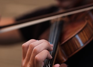 person playing violin