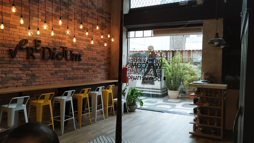 empty eatery during day