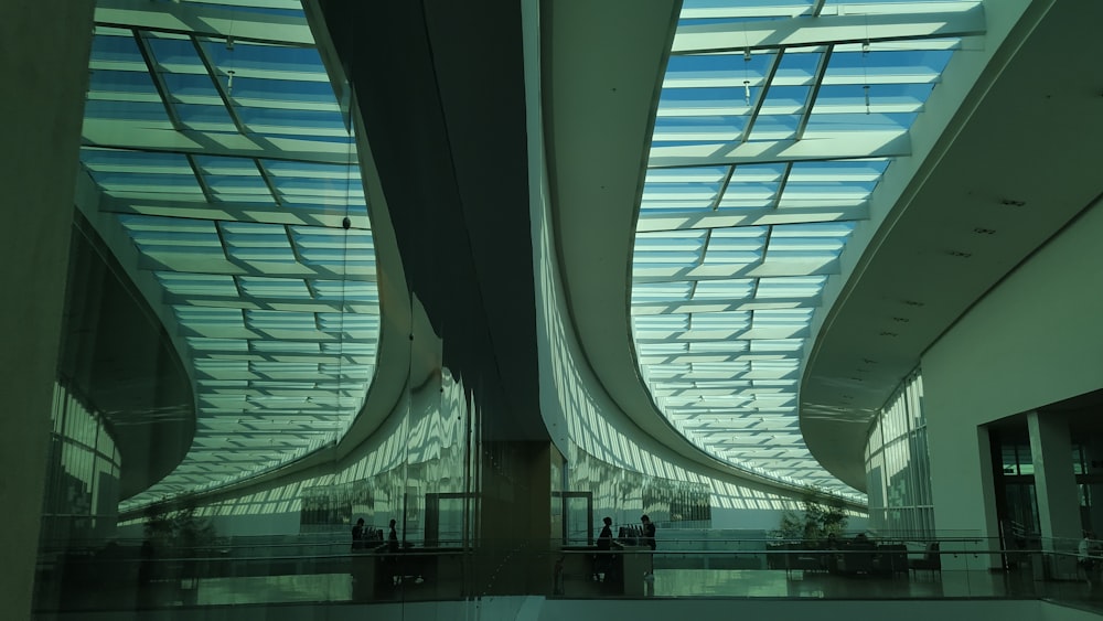 architectural photography of white monument interior view