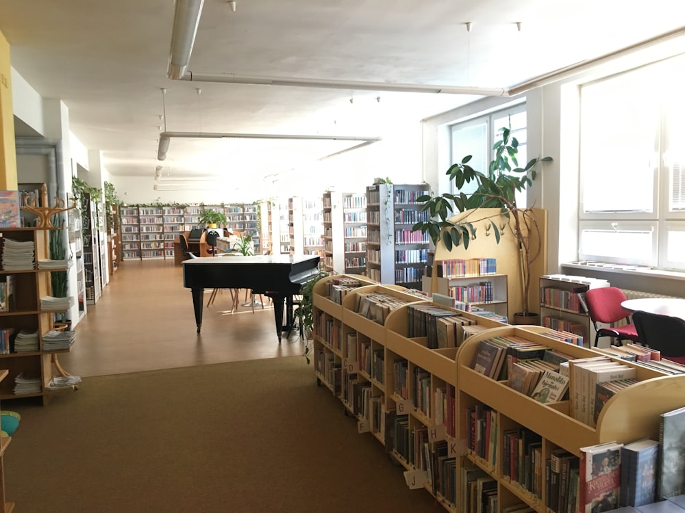 pila de libros en la estantería