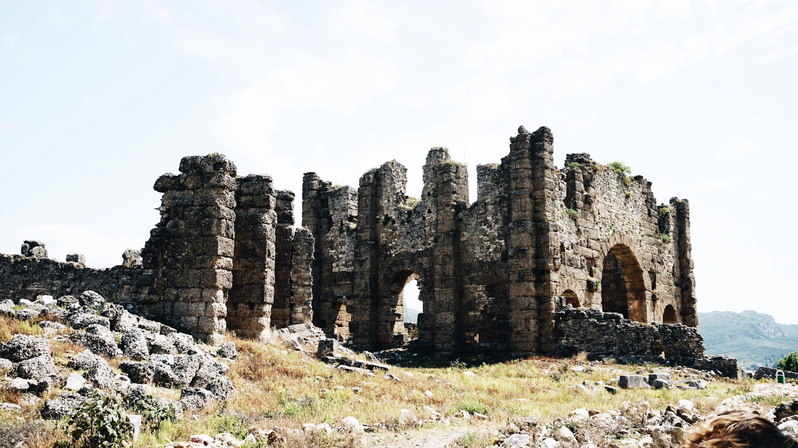 Ancient ruins on the coast