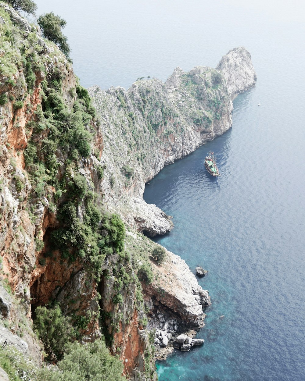 boat near island