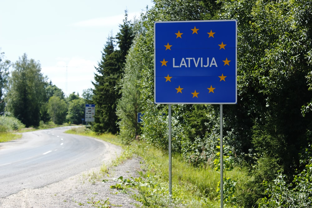 Latvija signage