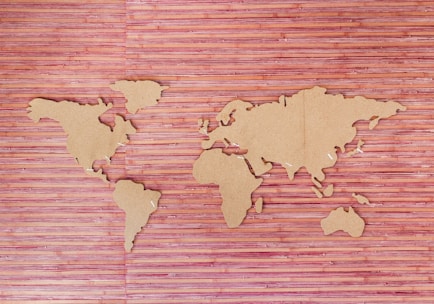 world map wall decor
