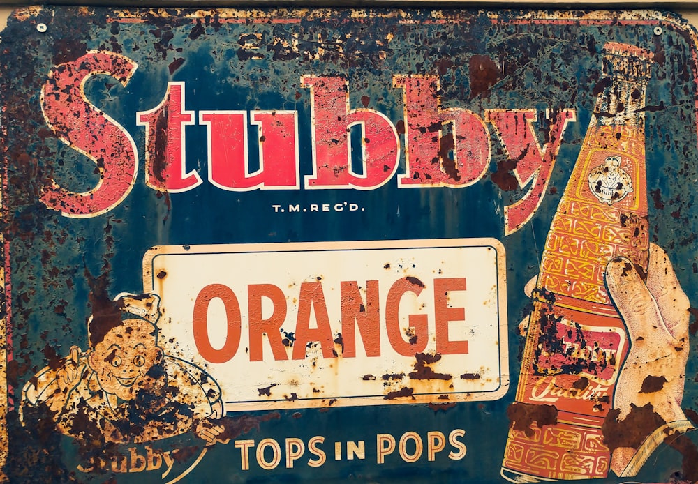 Stubby Orange signboard