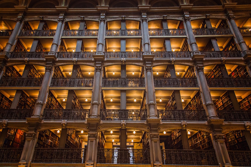 a very tall building with lots of windows