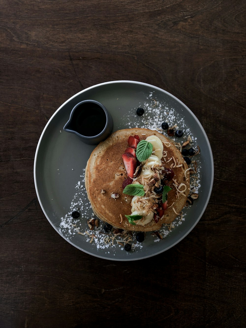 pancake with strawberries