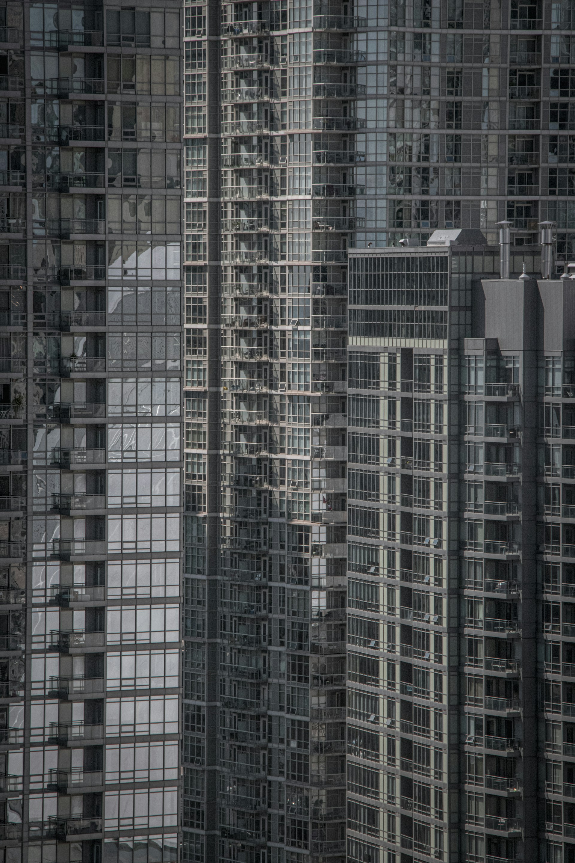 grey high rise buildings