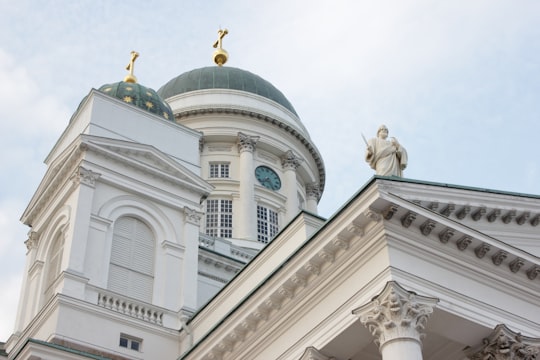white dome building in Helsinki Cathedral Finland