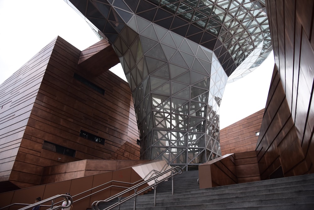 glass building interior