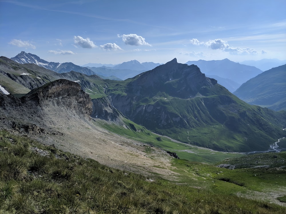 mountains under blue sky