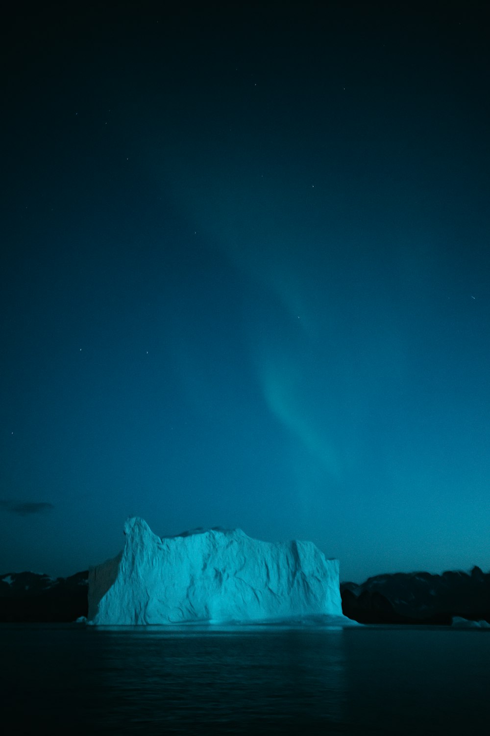 ice formation on calm water