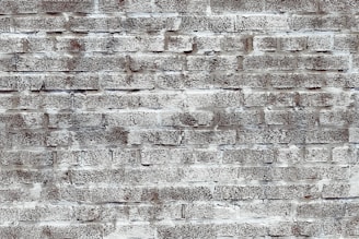 A textured brick wall displaying roughly uniform rectangular bricks with a slightly rough surface. The bricks vary in shades of gray and brown with a weathered and textured appearance. The mortar joints between the bricks are visible and distinct.