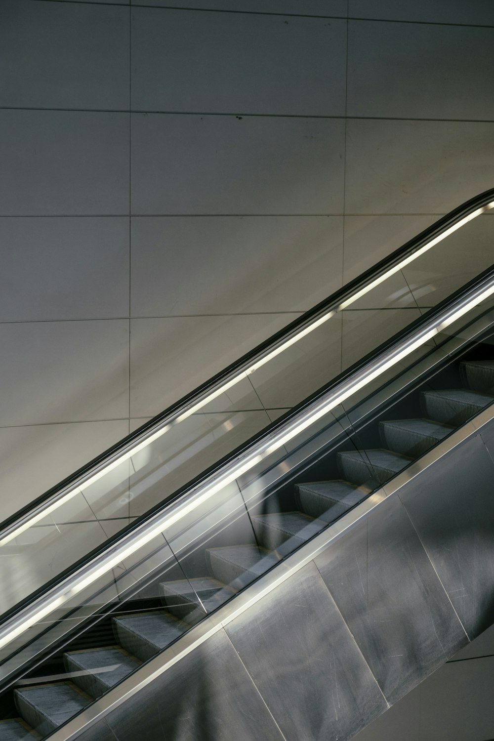 gray escalator