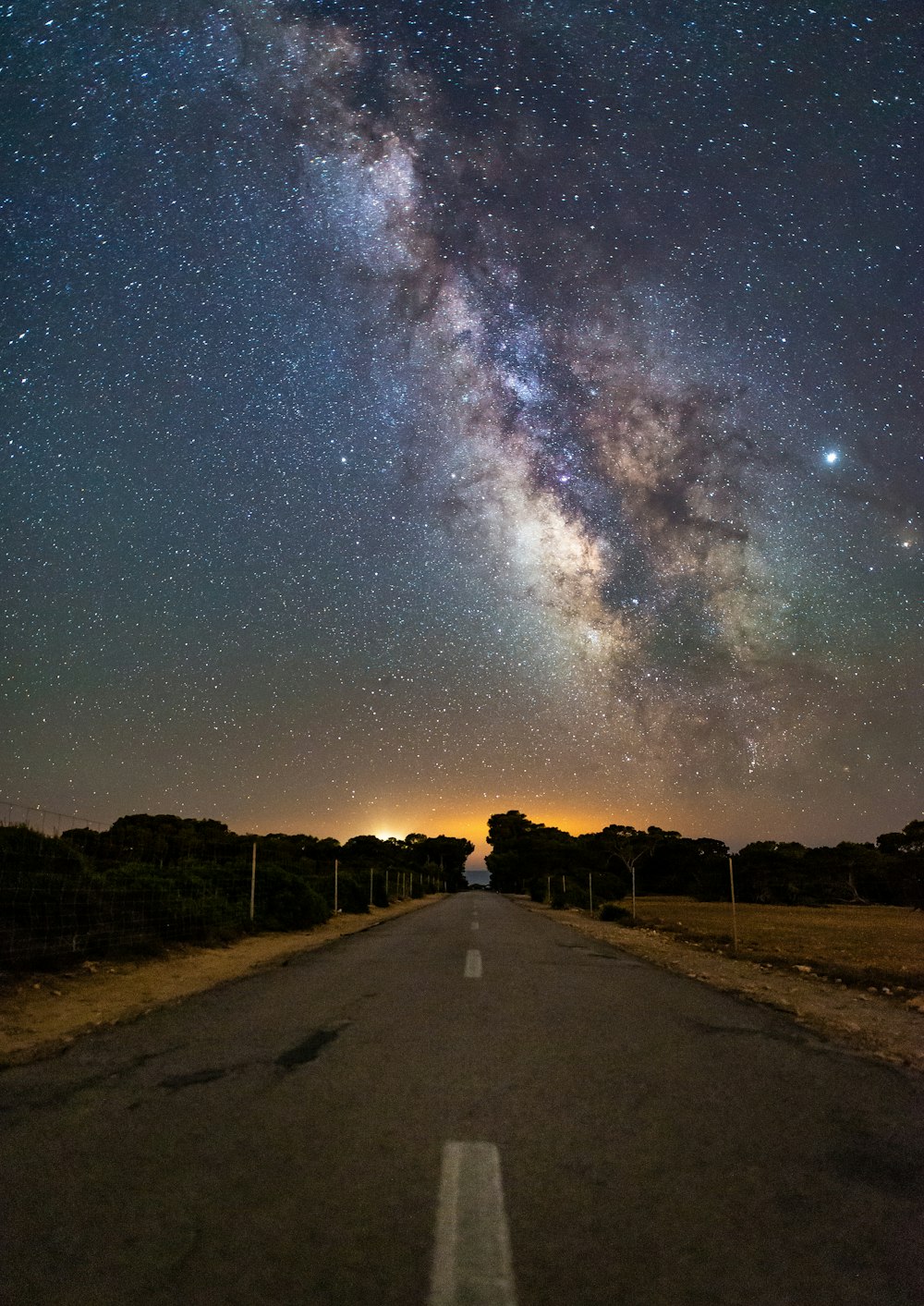 Galaxia de la Vía Láctea en el cielo nocturno