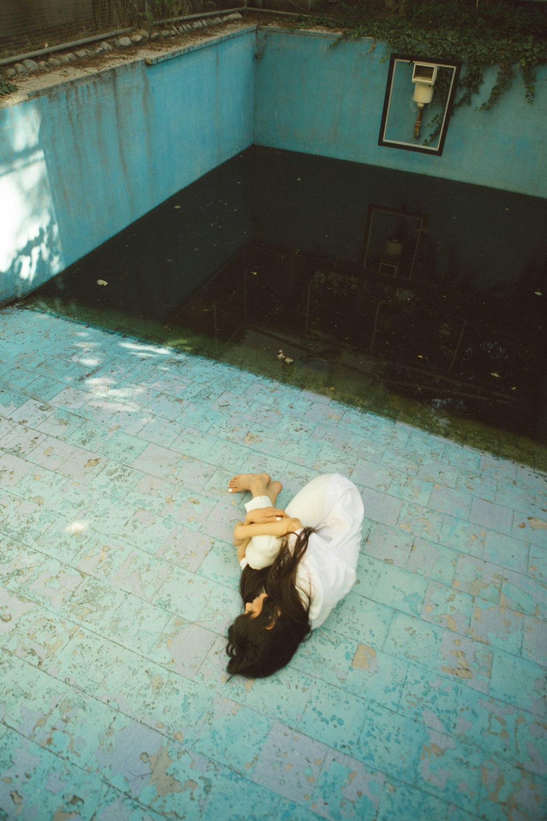 girl lying on floor