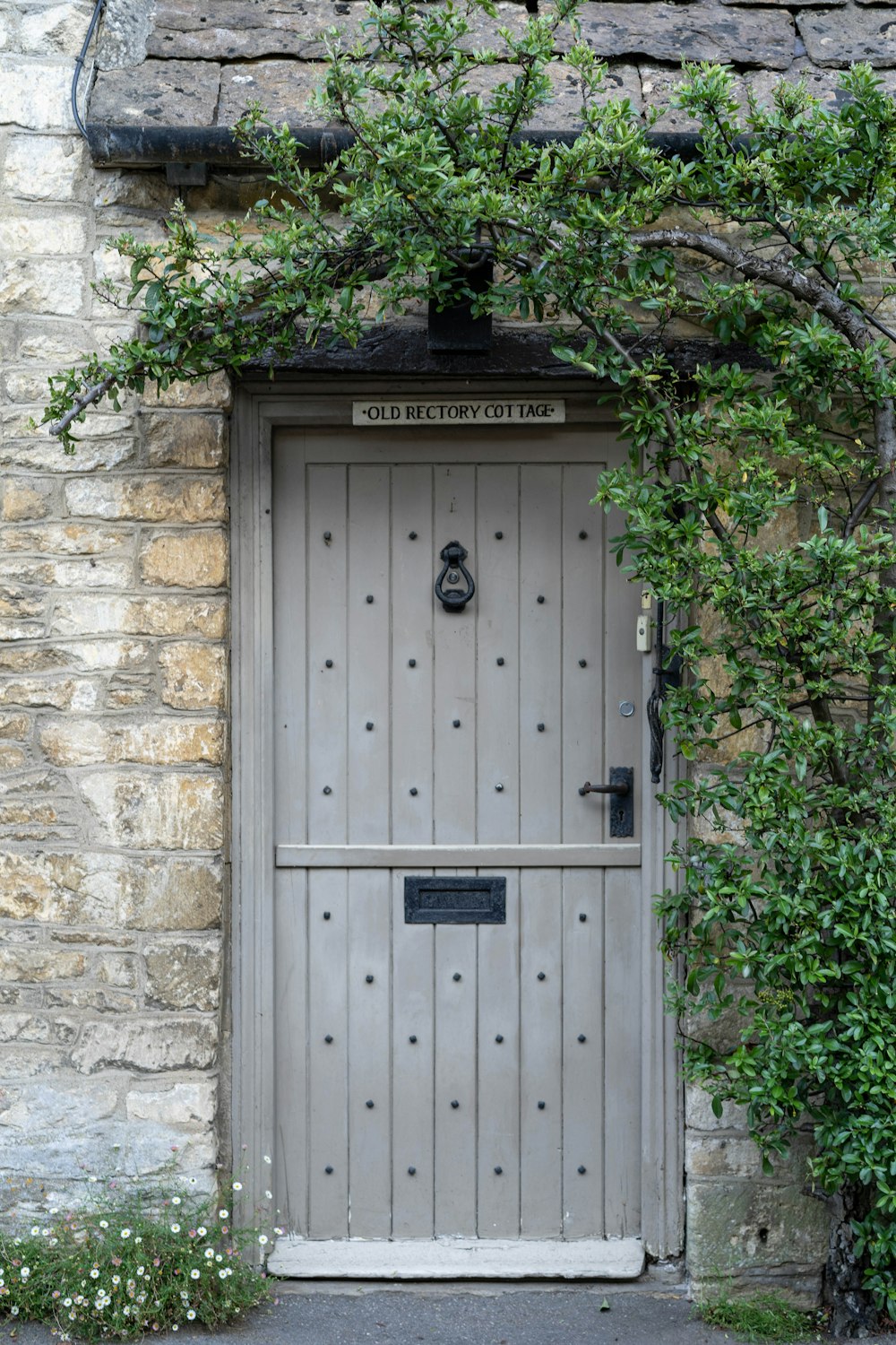 gray wooden 2-panel door